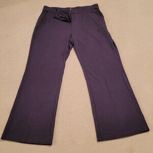 JJill Wearever zip-front grey trousers, size small petite